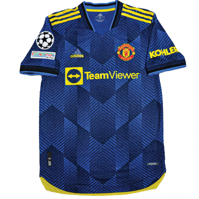 [Player Edition] Manchester United 2021/22 Third Shirt WIth Ronaldo 7 (UEFA CL Full Set Version) 