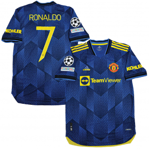 [Player Edition] Manchester United 2021/22 Third Shirt WIth Ronaldo 7 (UEFA CL Full Set Version) 
