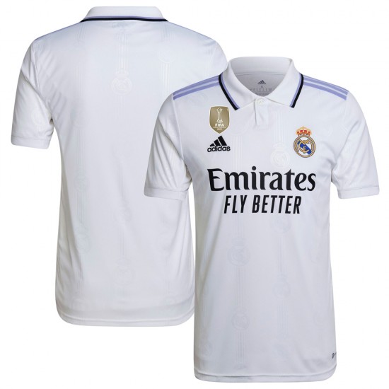 Real Madrid 2022/23 Home Shirt with 2022 Club World Champions
