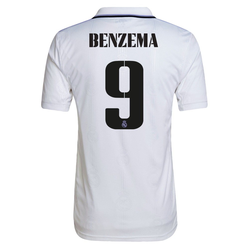 Real Madrid 2022/23 Home Shirt With Benzema 9 And 2022 CWC (HF0291-CWC22-B9, Jerseys / Shirts, Adidas) by www.protechkitzone.com Real Madrid 2022/23 Home Shirt With Benzema 9 And 2022 CWC