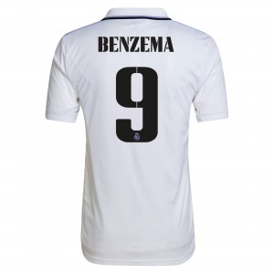 Real Madrid 2022/23 Home Shirt With Benzema 9 And 2022 CWC