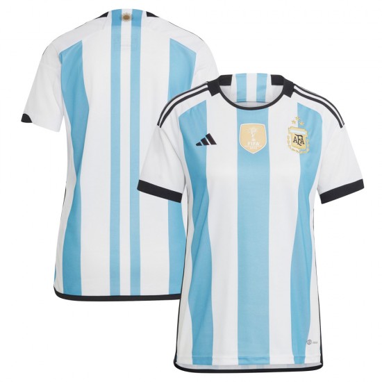 [Women] Argentina 2022 Winners Fan Version Home Shirt - 3 Stars 