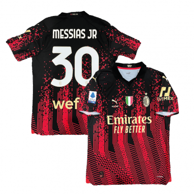 [Player Edition] AC Milan x KOCHÉ 22/23 Ultraweave Fourth Shirt With Messias Jr 30 and Box (Serie A Full Set Version) 
