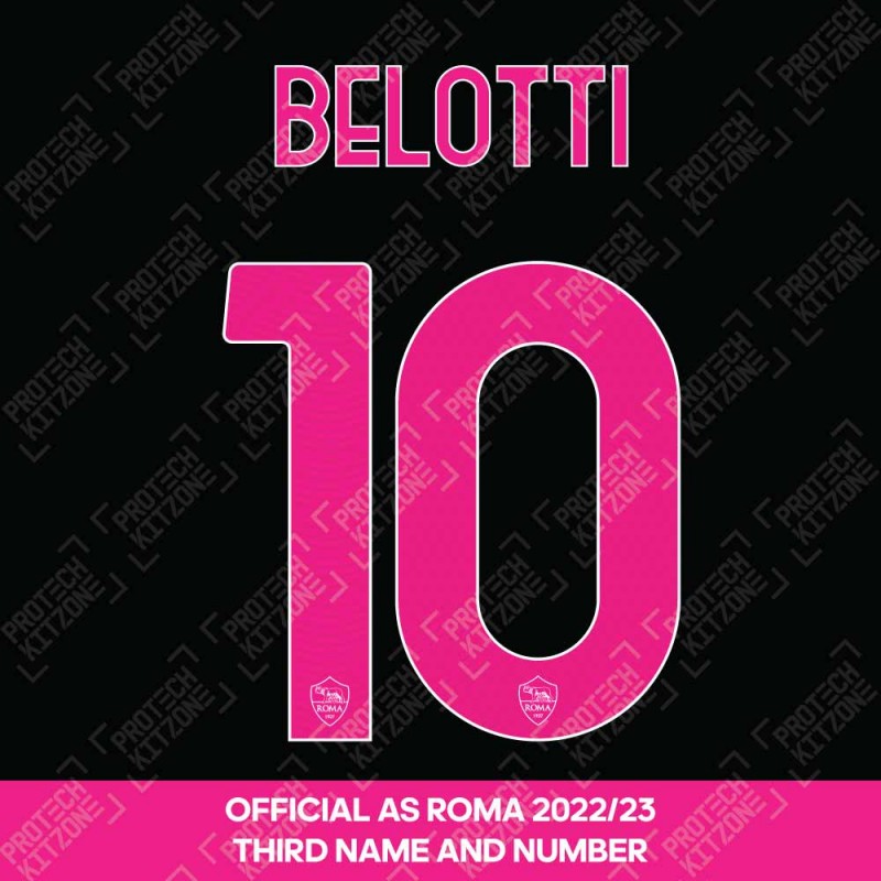 Belotti 9 (Official AS Roma 2022/23 Third Club Name and Numbering)