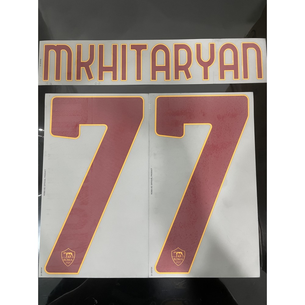 MKHITARYAN 77 (Official AS Roma 2022/23 Away Club Name and Numbering) MKHITARYAN 77 (Official AS Roma 2022/23 Away Club Name and Numbering)