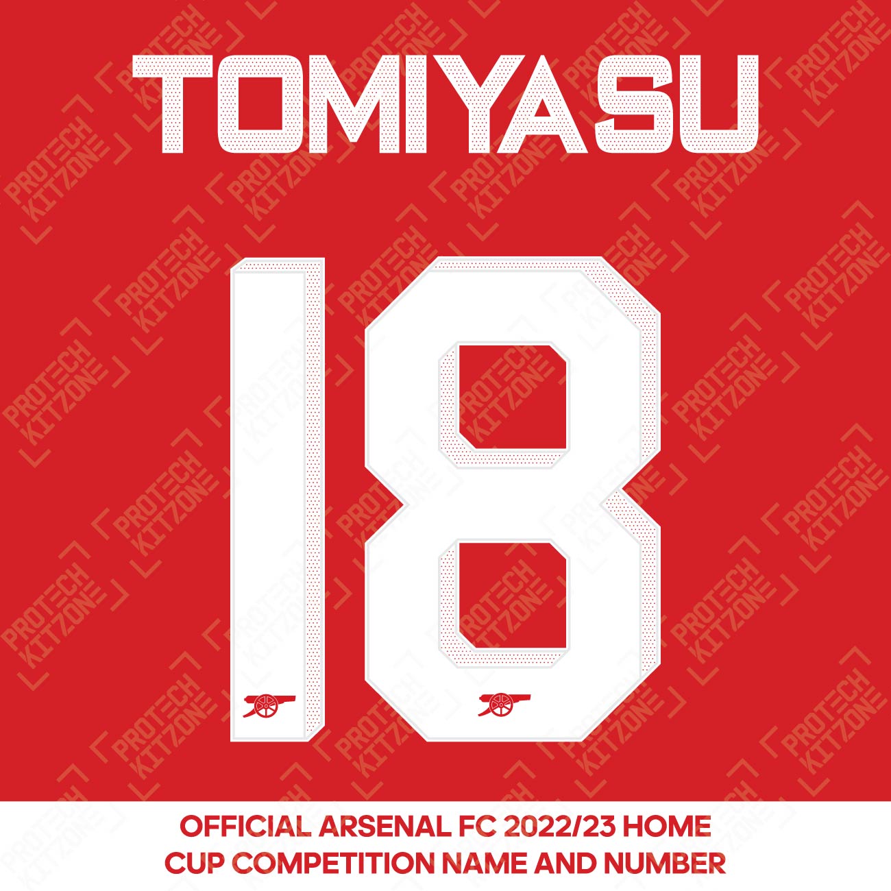 Tomiyasu 18 (Official Arsenal 2022/23 Home Club Name and