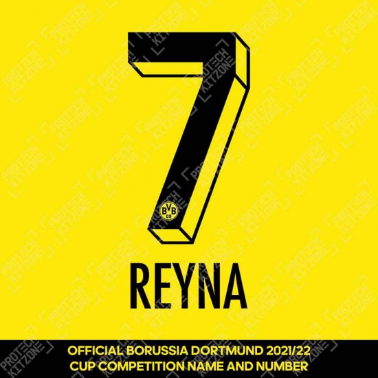 Reyna 7 (Official Borussia Dortmund 2022/23 Home Name and Numbering)