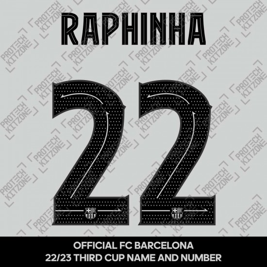 Raphinha 22 (Official FC Barcelona 2022/23 Third Name & Numbering - Club Version) 