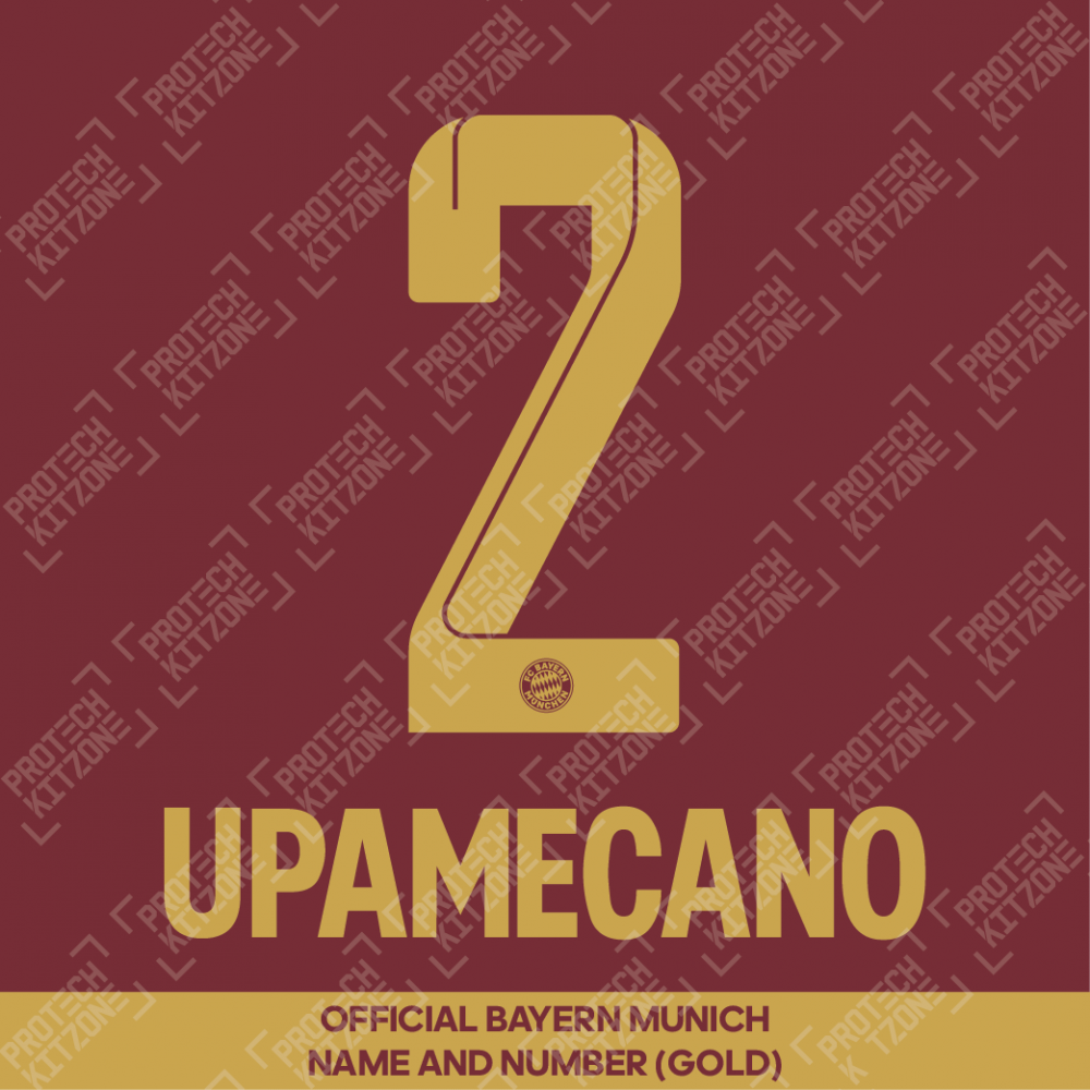 Upamecano 2 (Official FC Bayern Munich 2022/23 Oktoberfest Name and Numbering) 