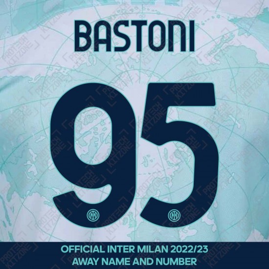 Bastoni 95 (Official Inter Milan 2022/23 Home Club Name and Numbering)