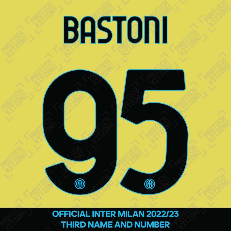 Bastoni 95 (Official Inter Milan 2022/23 Third Club Name and Numbering)