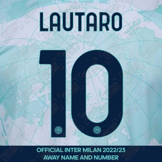 Lautaro 10 (Official Inter Milan 2022/23 Home Club Name and Numbering)