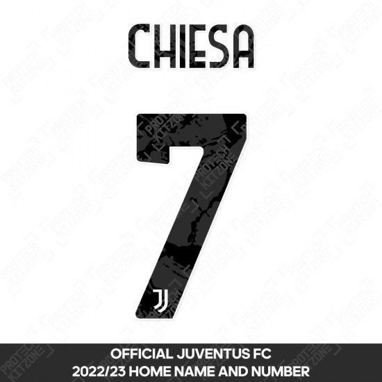 Chiesa 7 (Official Juventus 2022/23 Home Name and Numbering)