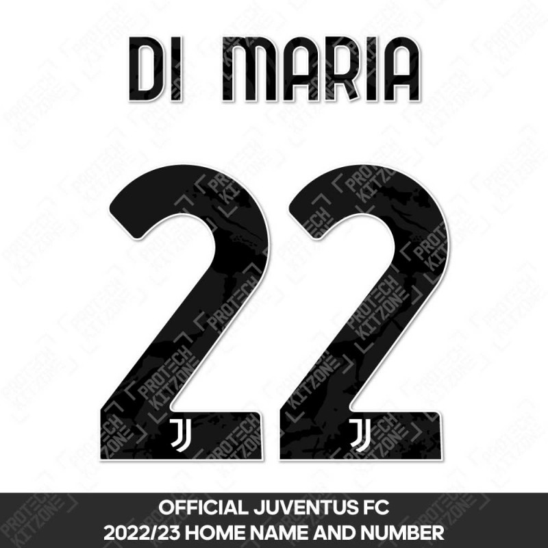Di Maria 22 (Official Juventus 2022/23 Home Name and Numbering)