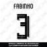 Fabinho 3 (Official Liverpool FC Black Club Name and Numbering) - For 2022/23 Away Shirt 