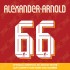 Alexander-Arnold 66 (Official Liverpool FC White Club Name and Numbering) - Season 2022/23 Onwards