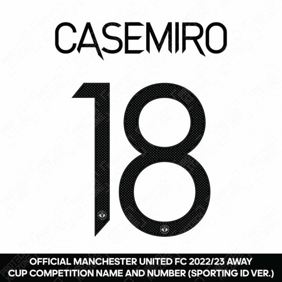 Casemiro 18 (Official Manchester United FC 2022/23 Away Name and Numbering - Sporting iD Ver.)