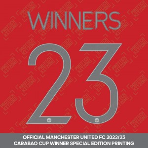 Winners 23 (Official Manchester United FC 2022/23 Carabao Cup Winner Special Edition Printing - Sporting iD Ver.)