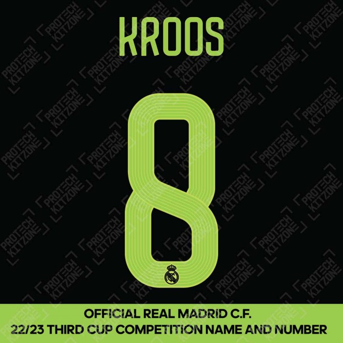 Kroos 8 (Official Real Madrid FC 2022/23 Third Cup Competition Name and Numbering), 2022/23 Season Nemeses, K82223TRDNNS, 