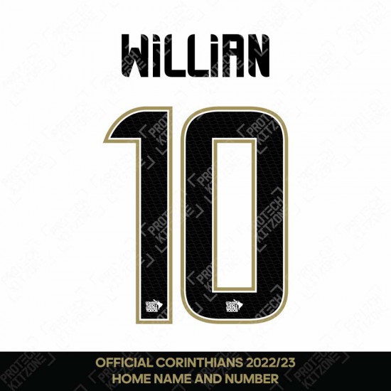 Willian 10 - Official Corinthians 2022/23 Home Nameset 