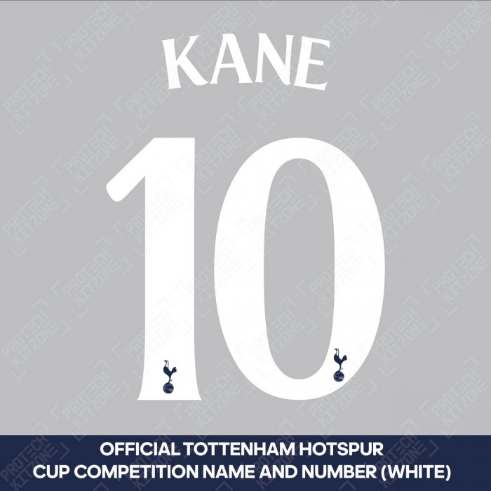 Kane 10 (Official Tottenham Hotspur FC Away Cup Name and Numbering), Tottenham Hotspur, K10 THFC AW NNS, 