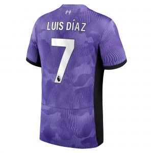 Liverpool FC 2023/24 Third Shirt With Luis Díaz 7 - Premier League Version 