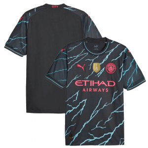 Manchester City 2023/24 Third Shirt With 2023 CWC and Nameset