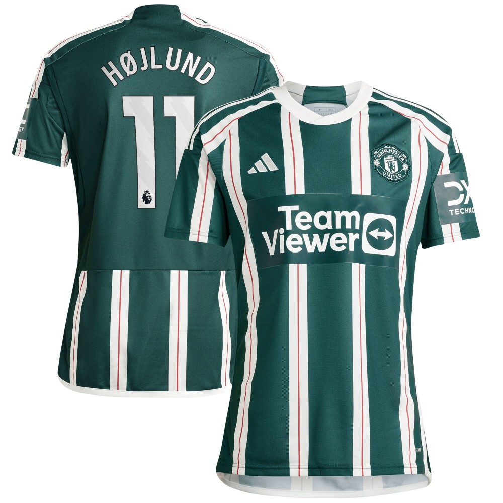 Manchester United 2023/24 Away Shirt With Højlund 11 - Premier League Version