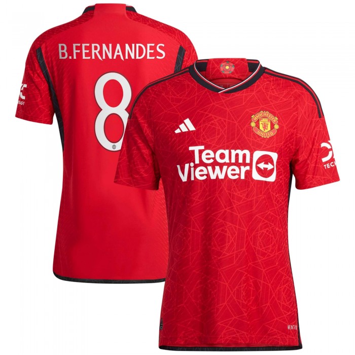 [Player Edition] Manchester United 2023/24 Heat Rdy. Home Shirt with B. Fernandes 8 - Club Version 