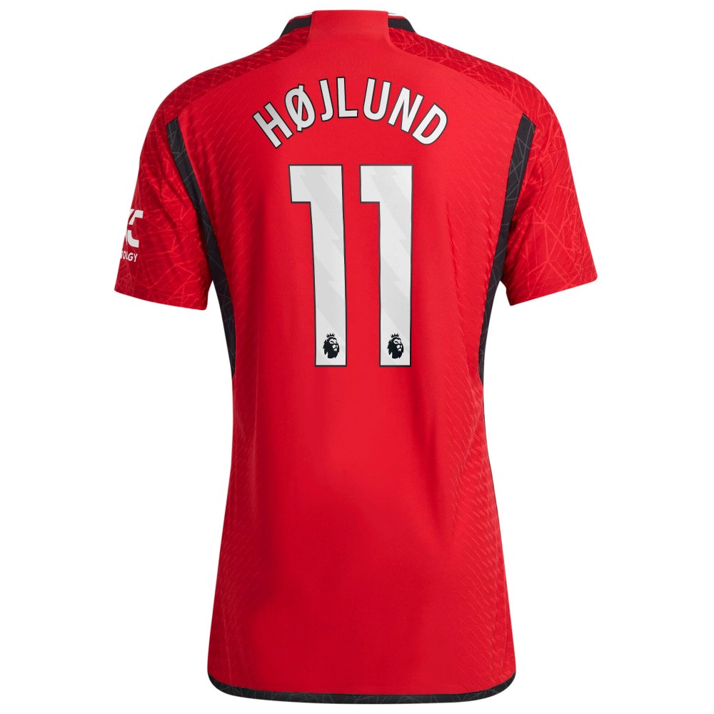 [Player Edition] Manchester United 2023/24 Heat Rdy. Home Shirt with Højlund 11 - Premier League Version 