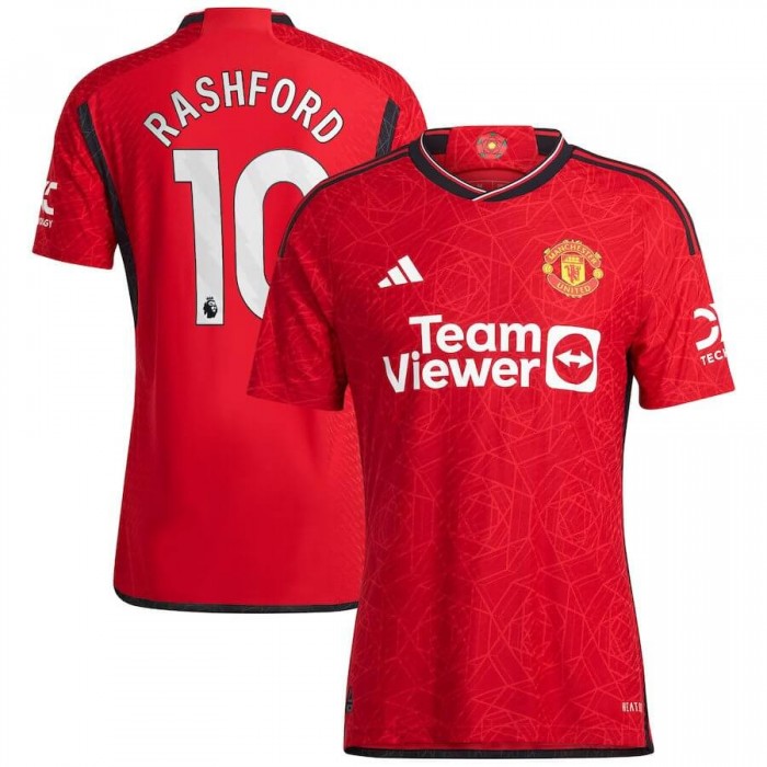[Player Edition] Manchester United 2023/24 Heat Rdy. Home Shirt with Rashford 10 - Premier League Version 