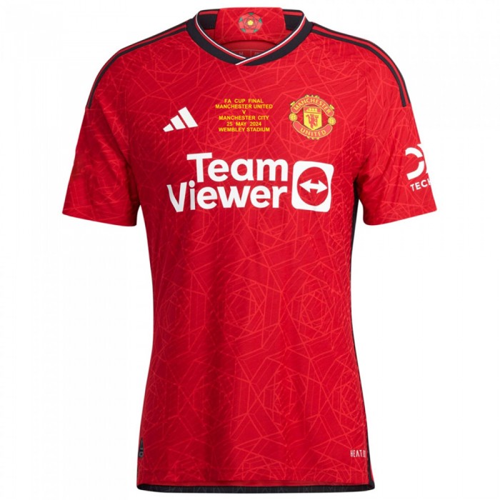 [Player Edition] Manchester United 2023/24 Heat Rdy. Home Shirt - FA Cup Final Edition (Embroidered Match Details) 