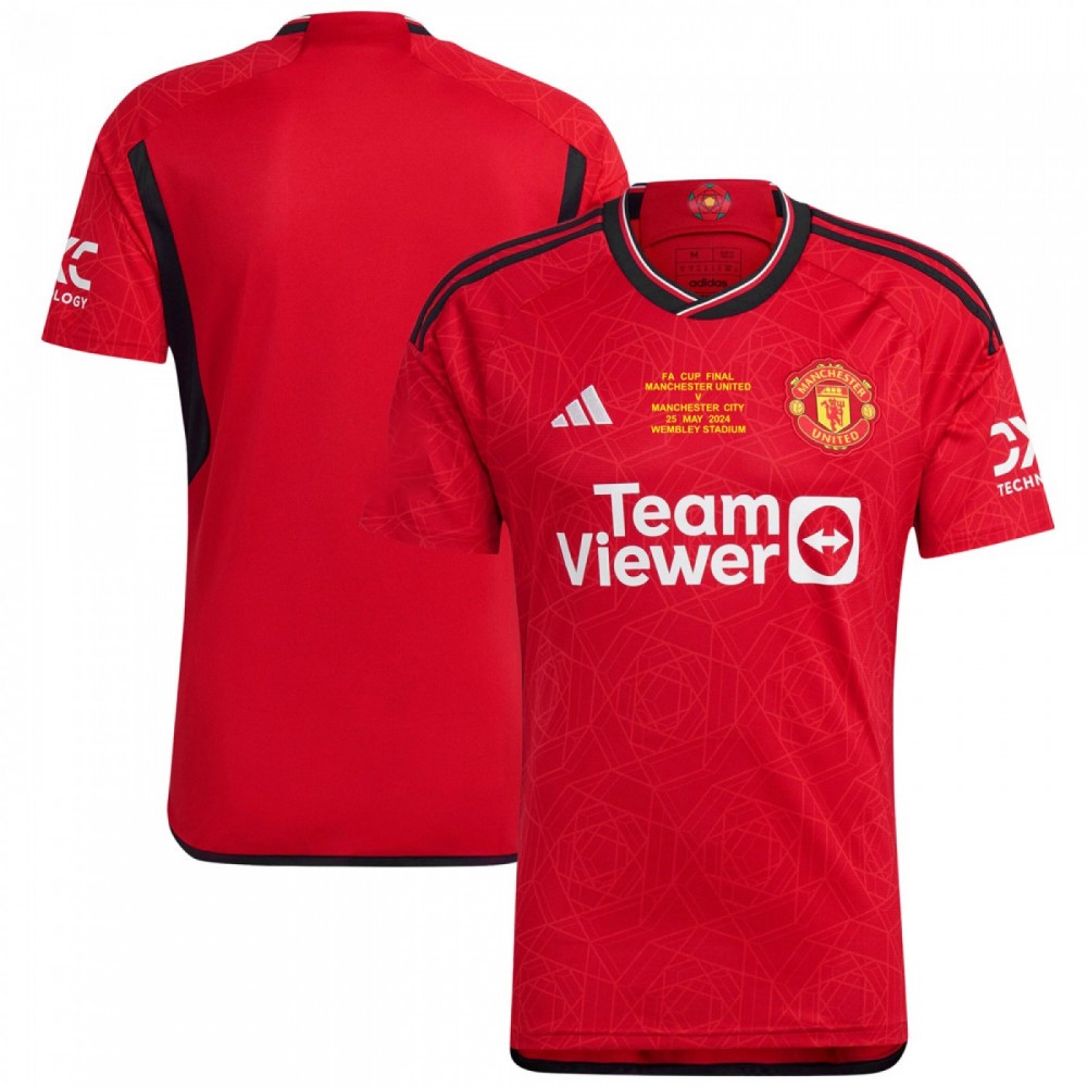 Manchester United 2023/24 Home Shirt - FA Cup Final Edition (Embroidered Match Details) Manchester United 2023/24 Home Shirt - FA Cup Final Edition (Embroidered Match Details)