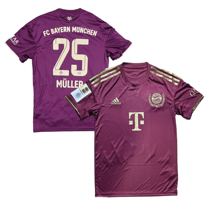 FC Bayern Munich 2022/23 Oktoberfest Shirt With Muller 25 (Bundesliga Full Set Version) - Size Asia L