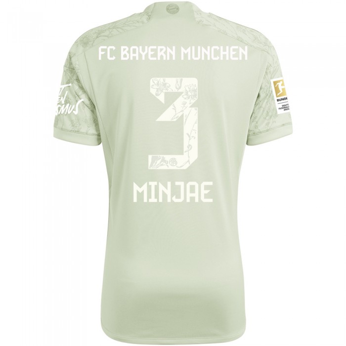 FC Bayern Munich 2023/24 Oktoberfest Shirt With Minjae 3 - Official Club Version Nameset (Bundesliga Full Set Version) 