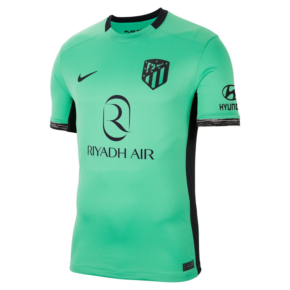 Atletico Madrid 2023/24 Third Shirt with RIYADH AIR and Full LFP Sponsors 