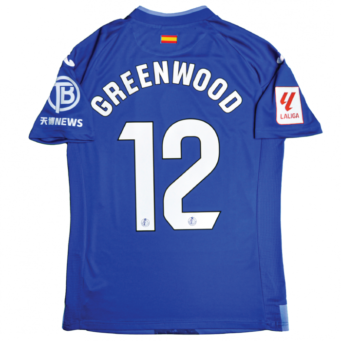Getafe CF 2023/24 Home Shirt With Greenwood 12 (La Liga Full Set Version) 