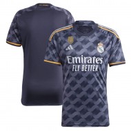 Real Madrid 2023/24 Away Shirt With 2022 Club World Champions 