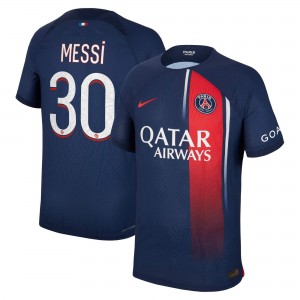 [Player Edition] Paris Saint-Germain 2023/24 Dri Fit Adv. Home Shirt with Messi 30 - Final Ligue 1 Match Fullset Version 