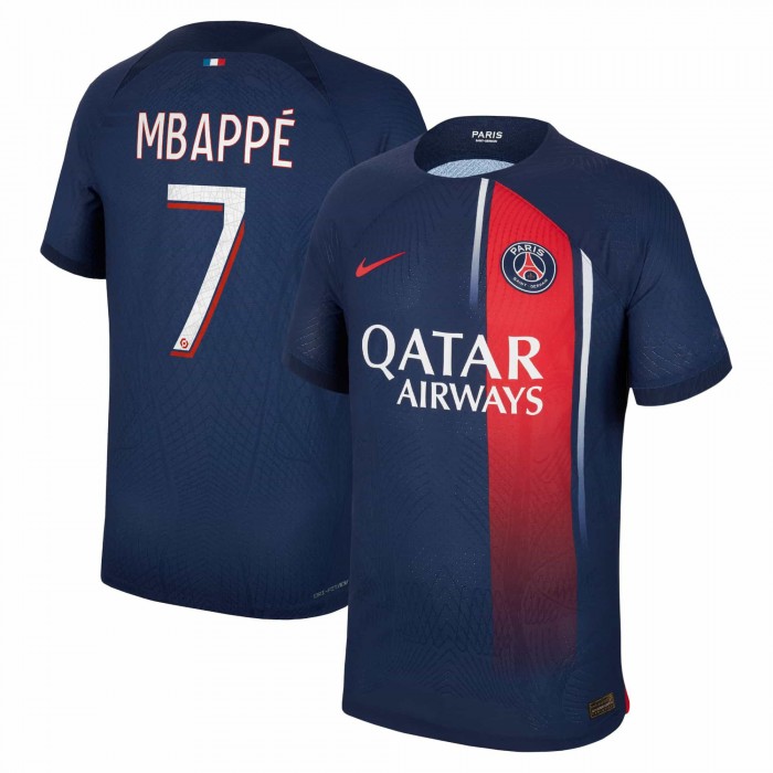 [Player Edition] Paris Saint-Germain 2023/24 Dri-Fit Adv. Home Shirt with Mbappé 7 - Ligue 1 Version