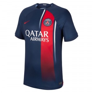 Paris Saint-Germain 2023/24 Home Shirt with Mbappé 7 - Ligue 1 Version