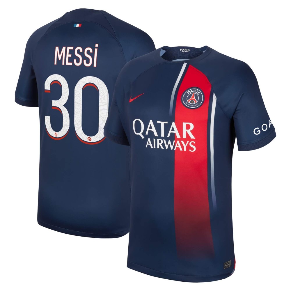 Paris Saint-Germain 2023/24 Home Shirt with Messi 30 - Final ...
