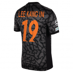 PSG x Jordan 2023/24 Third Shirt With Lee Kang In 19 - UEFA Champions League Full Set Version 