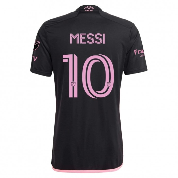 Inter Miami CF 2023 Away Shirt with Messi 10 - Fullset with Patch and Sponsors 
