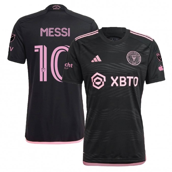 Inter Miami CF 2023 Away Shirt with Messi 10 - Fullset with Patch and Sponsors 