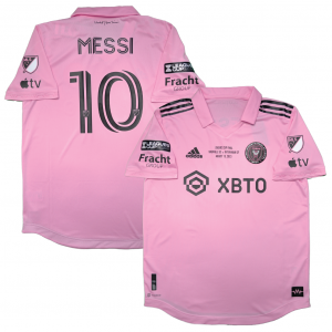 [Player Edition] Inter Miami CF 2023 Heat Rdy Home Shirt with Messi 10 - MLS Leagues Cup 2023 Final Full Set Version