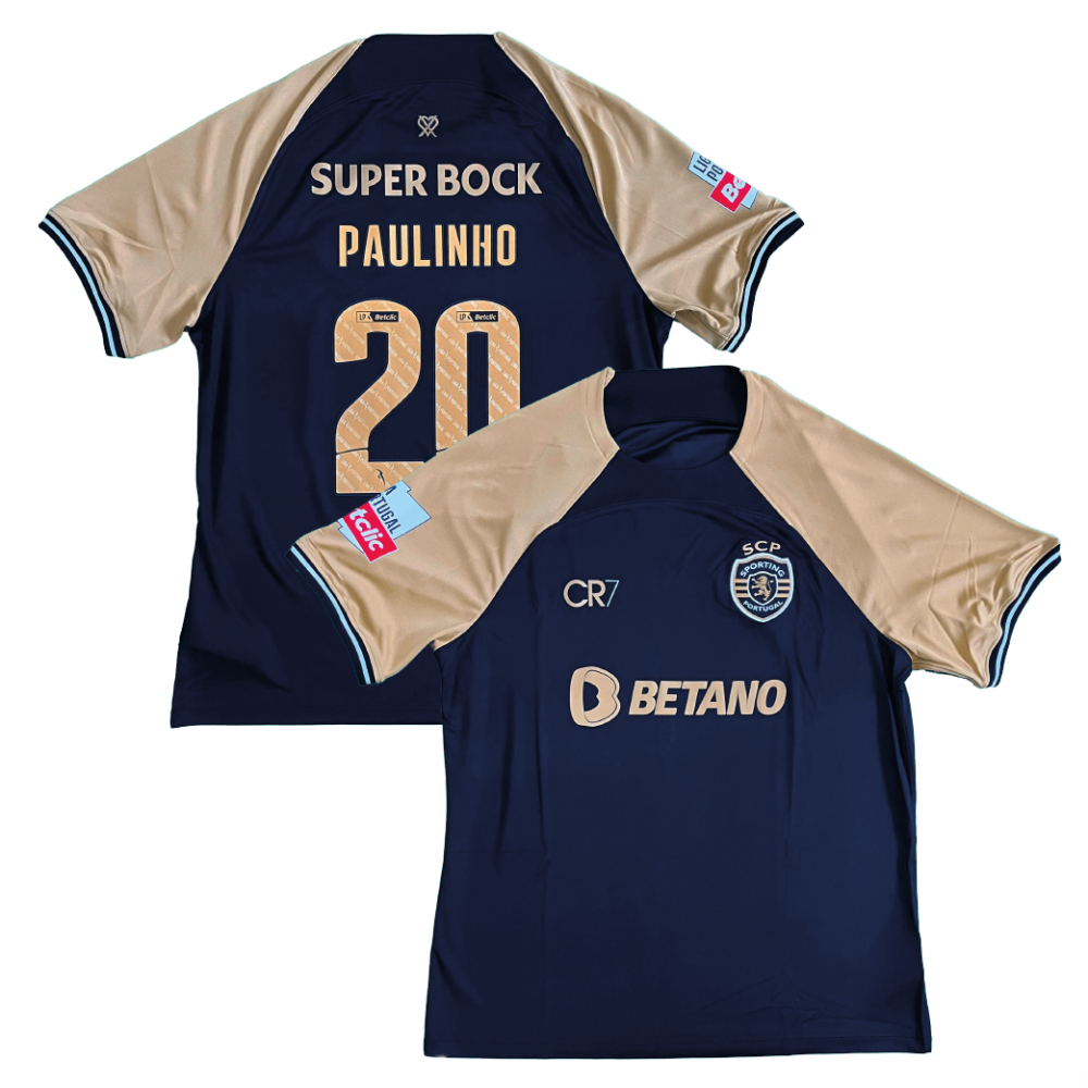 Sporting Lisbon x CR7 2023/24 Third Shirt With Paulinho 20 (Liga Portugal  Full Set Version)