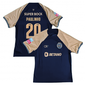 Sporting Lisbon x CR7 2023/24 Third Shirt With Paulinho 20 (Liga Portugal Full Set Version) 