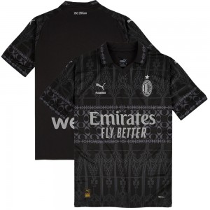 AC Milan x Pleasures 2023/24 Fourth Shirt - Dark Version (Oversea Imported Version)