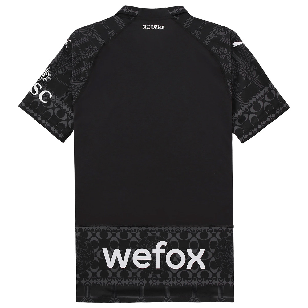 [Player Edition] AC Milan x Pleasures 2023/24 Ultraweave Fourth Shirt - Dark Version (Oversea Imported Version)